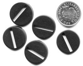 Pack of 20 x 20mm round slotta-bases