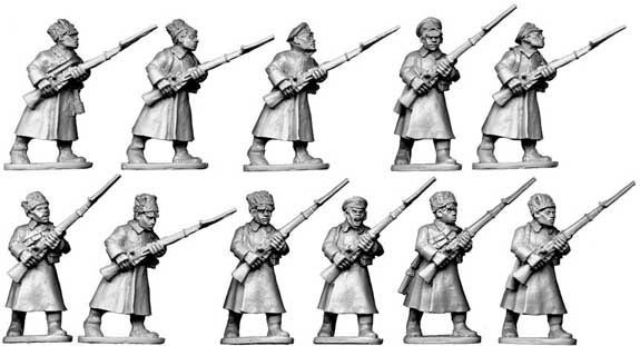Bolshevik Infantry in Greatcoats