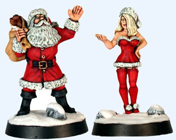 Father Christmas and Lovely Assistant