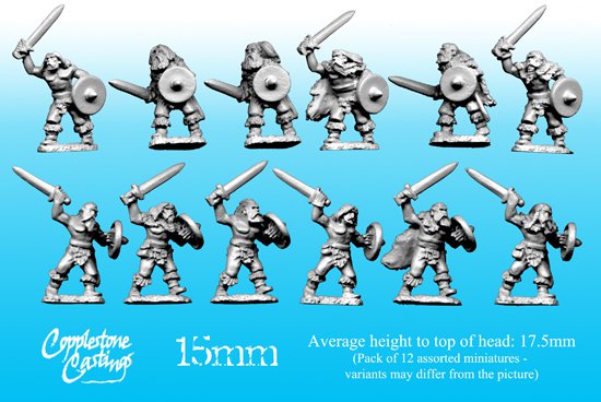 15mm Northlander Warriors with Swords