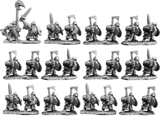 10mm Dwarf Warriors