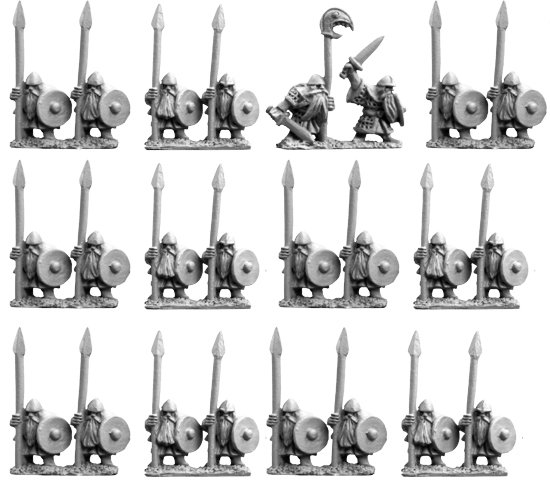 10mm Dwarfs with Spears