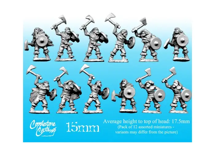 15mm Northlander Warriors with Axes