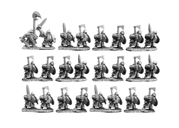 10mm Dwarf Warriors
