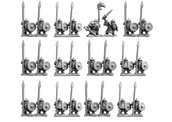 10mm Dwarfs with Spears