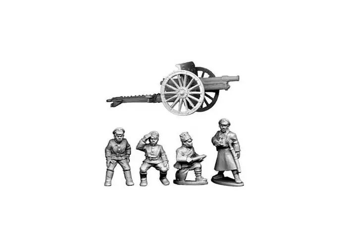 Bolshevik Field Gun and Crew