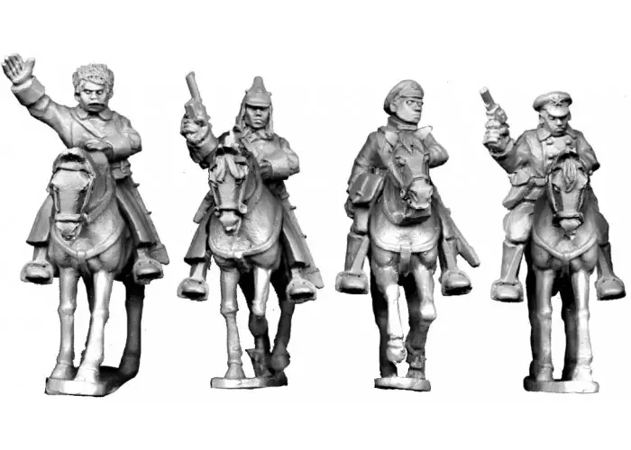Mounted Bolshevik Officers