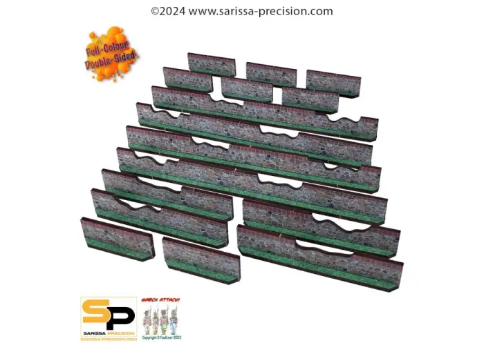 WALLS - LOW STONE DAMAGED (X16) - FULL COLOUR